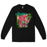 Black arkansas Long Sleeve Tee - SublimationCraftShop
