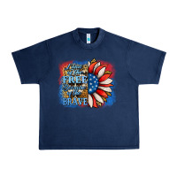 Navy Patriotic Sunflower Urban Heavy Tee - Jasminsmagicworld