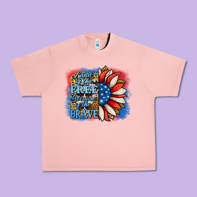 Patriotic Sunflower Urban Heavy Tee Designed By Jasminsmagicworld