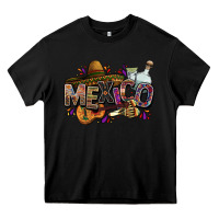 Black Mexico Heavy Core Tee - FaDigitalArtStudio