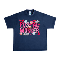 Navy Postal Worker Urban Heavy Tee - CowhideDigitalArt