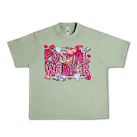 Oil Green Postal Worker Urban Heavy Tee - CowhideDigitalArt