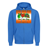 True Royal peace love frogs Zipper Hoodie - Jasminsmagicworld
