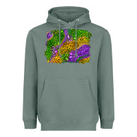 Sage mardi gras leopard gemstone background Heavyweight Hoodie - RanaPortraitStore