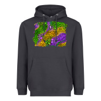 Smoke mardi gras leopard gemstone background Heavyweight Hoodie - RanaPortraitStore