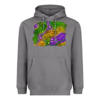 Storm mardi gras leopard gemstone background Heavyweight Hoodie - RanaPortraitStore