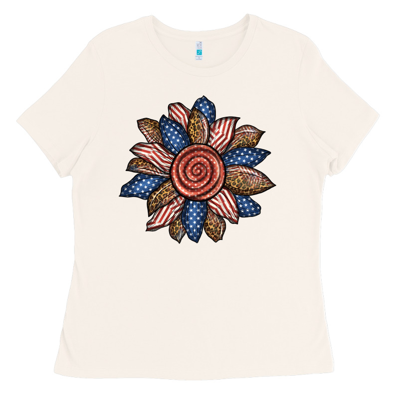 American Sunflower Ladies Tee by BundleAndBundleShop | Teevron