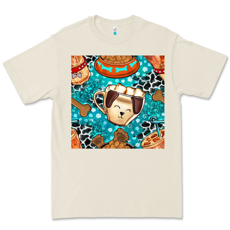 Dog Coffee Cups And Food Container With Cowhide Seamless Pattern Bbs Premium Tee by BundleAndBundleShop | Teevron