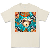 Bone dog coffee cups and food container with cowhide seamless pattern bbs Premium Tee - BundleAndBundleShop