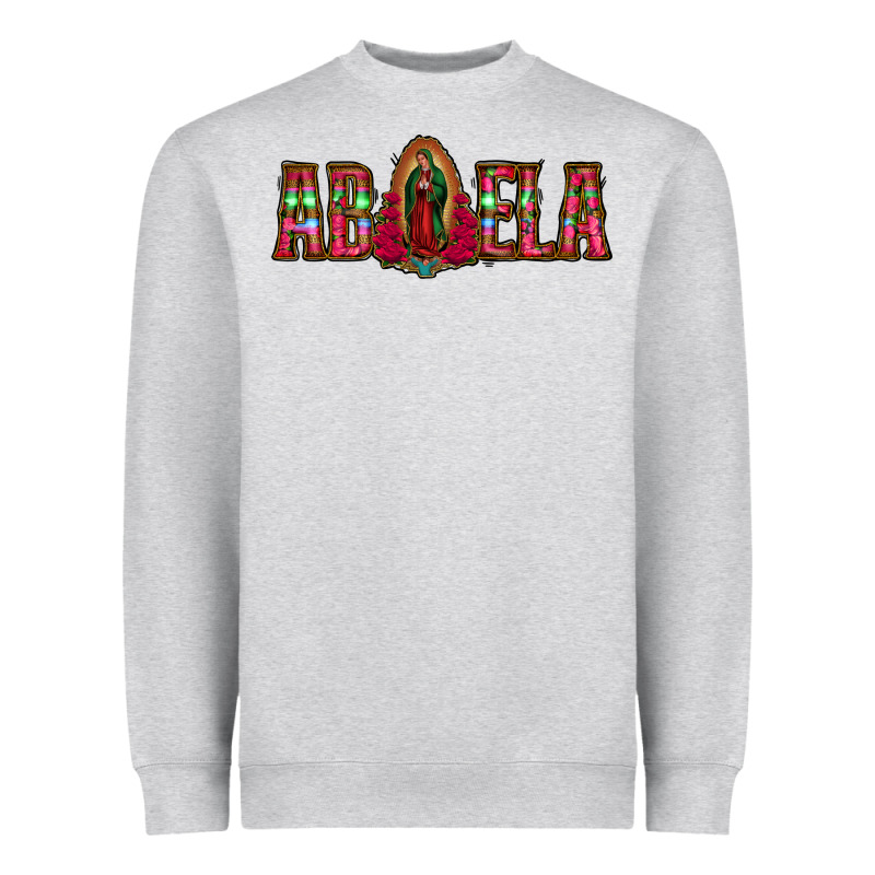 Abuela Floral Aztec Leopard Heavyweight Sweatshirt by Jasminsmagicworld | Teevron