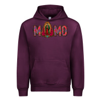 Mauve Wine Lady Of Guadalupe Momo Urban Hoodie - Jasminsmagicworld