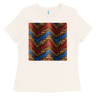 Bone leopard 4th of july seamless pattern Ladies Tee - BundleAndBundleShop