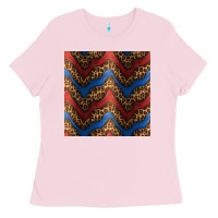 Bubblegum Pink leopard 4th of july seamless pattern Ladies Tee - BundleAndBundleShop