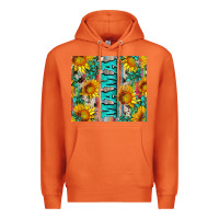 Carrot mama wıth sunflowers and gemstone Premium Hoodie - Artiststas
