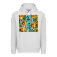 Dove Grey mama wıth sunflowers and gemstone Premium Hoodie - Artiststas