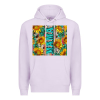 Lilac mama wıth sunflowers and gemstone Premium Hoodie - Artiststas