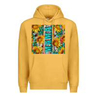 Mustard mama wıth sunflowers and gemstone Premium Hoodie - Artiststas