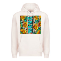 Pale Pink mama wıth sunflowers and gemstone Premium Hoodie - Artiststas