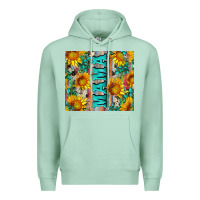 Seafoam mama wıth sunflowers and gemstone Premium Hoodie - Artiststas