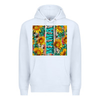 White mama wıth sunflowers and gemstone Premium Hoodie - Artiststas