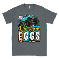 Charcoal Heather Easter Day Monster truck crushing eggs Classic Tee - OliviaCreatesArt