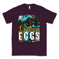 Plum Easter Day Monster truck crushing eggs Classic Tee - OliviaCreatesArt