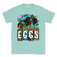 Seafoam Easter Day Monster truck crushing eggs Classic Tee - OliviaCreatesArt