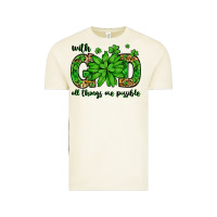 Vintage Arctic With god all things are possible St. Patrick's Day Vintage Tee - LillyAllenDesigns