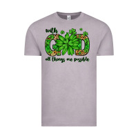 Vintage Zinc With god all things are possible St. Patrick's Day Vintage Tee - LillyAllenDesigns