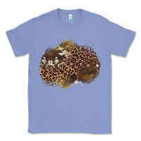 Colony Blue leopard cowhide glitter patches Classic Tee - Artiststas