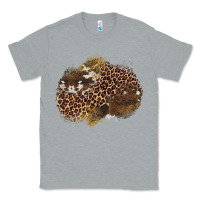 Heather Grey leopard cowhide glitter patches Classic Tee - Artiststas