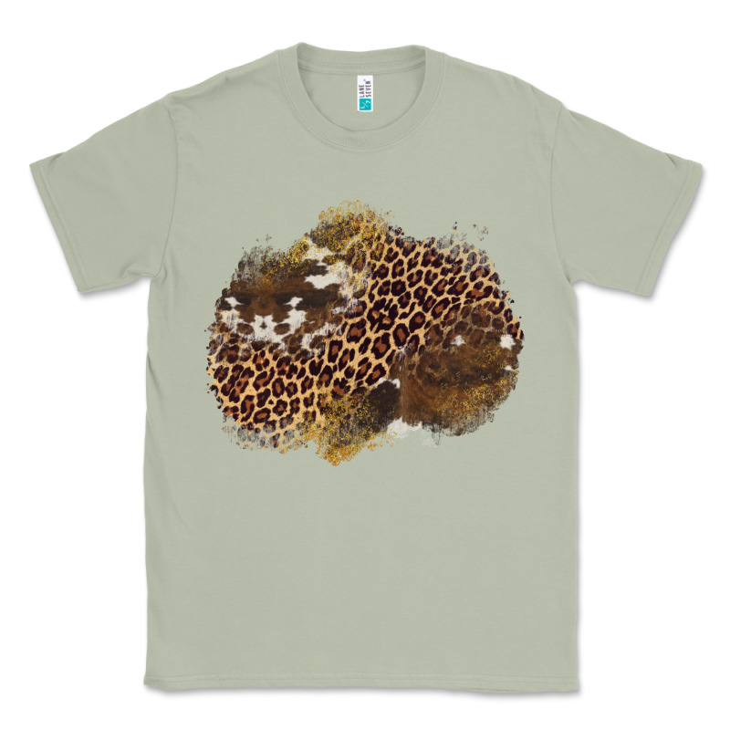 Leopard Cowhide Glitter Patches Classic Tee by Artiststas | Teevron