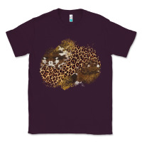 Plum leopard cowhide glitter patches Classic Tee - Artiststas