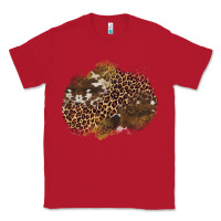 Red leopard cowhide glitter patches Classic Tee - Artiststas