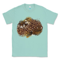 Seafoam leopard cowhide glitter patches Classic Tee - Artiststas