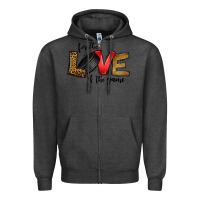 Charcoal Heather for the love of the game ice hockey Zipper Hoodie - Jasminsmagicworld
