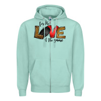 For The Love Of The Game Ice Hockey Zipper Hoodie | Teevron