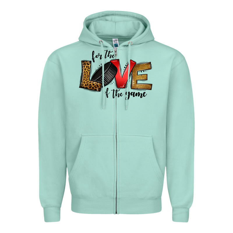For The Love Of The Game Ice Hockey Zipper Hoodie by Jasminsmagicworld | Teevron