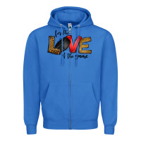 True Royal for the love of the game ice hockey Zipper Hoodie - Jasminsmagicworld
