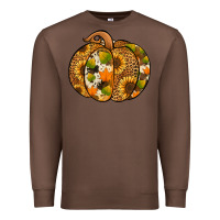 Chestnut leopard cowhide sunflower pumpkin Premium Sweatshirt - Jasminsmagicworld