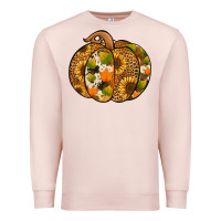 Pale Pink leopard cowhide sunflower pumpkin Premium Sweatshirt - Jasminsmagicworld