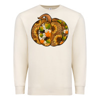 Sandshell leopard cowhide sunflower pumpkin Premium Sweatshirt - Jasminsmagicworld