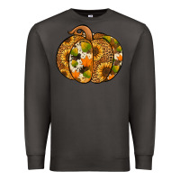 Smoke leopard cowhide sunflower pumpkin Premium Sweatshirt - Jasminsmagicworld