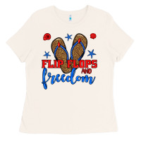 Bone flip flops and freedom Ladies Tee - BundleAndBundleShop
