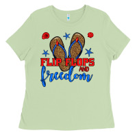 Matcha flip flops and freedom Ladies Tee - BundleAndBundleShop