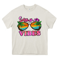 Cream Summer Vibes Heavy Core Tee - Jasminsmagicworld