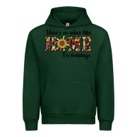 Forest Green there's no place like home for holidays Urban Hoodie - RanaPortraitStore