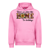 Fuchsia Pink there's no place like home for holidays Urban Hoodie - RanaPortraitStore
