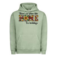 Pigment Oil Green there's no place like home for holidays Urban Hoodie - RanaPortraitStore