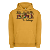 Pigment Peanut Butter there's no place like home for holidays Urban Hoodie - RanaPortraitStore